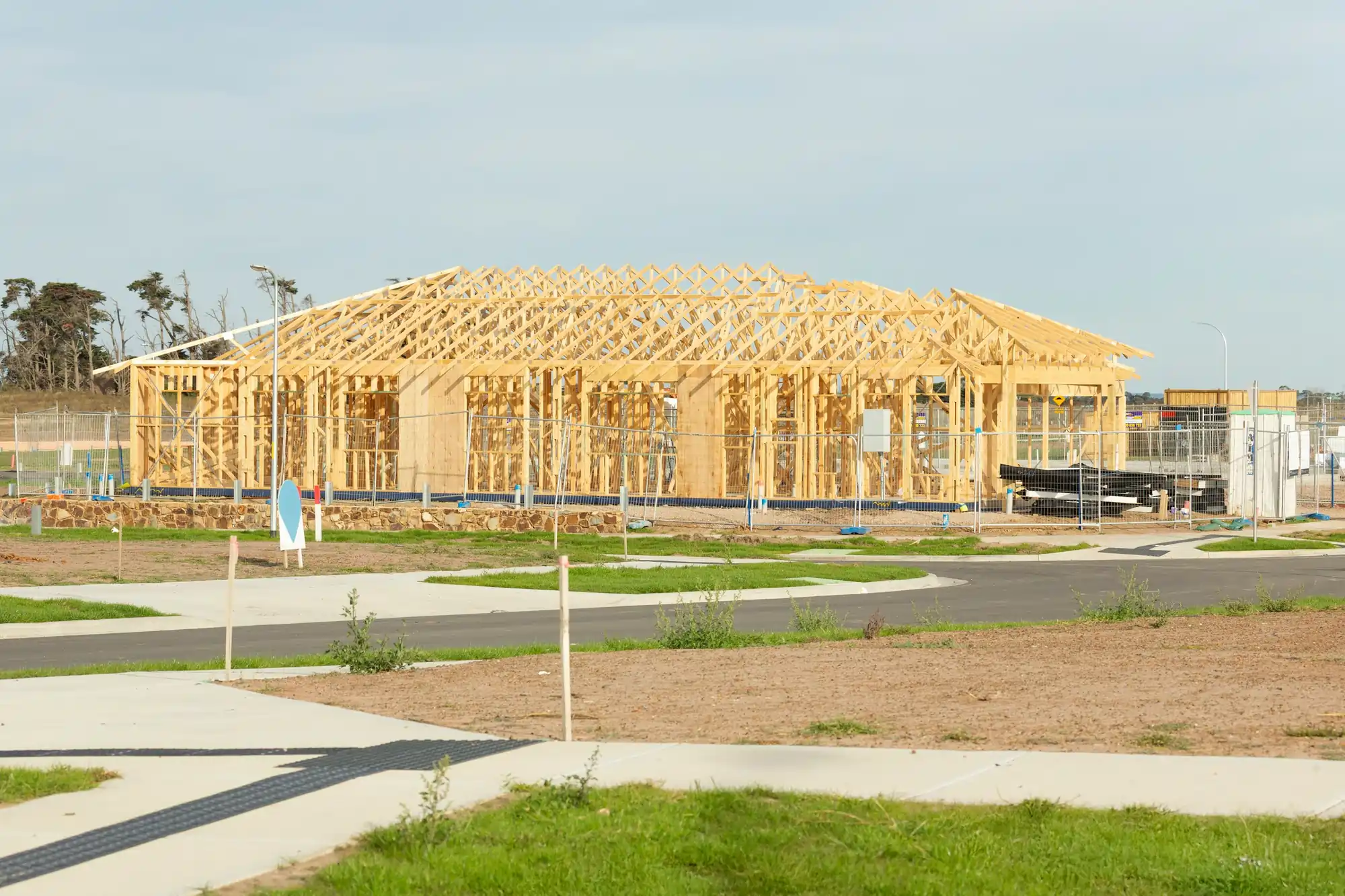 Interior framing remodel work before finish installation